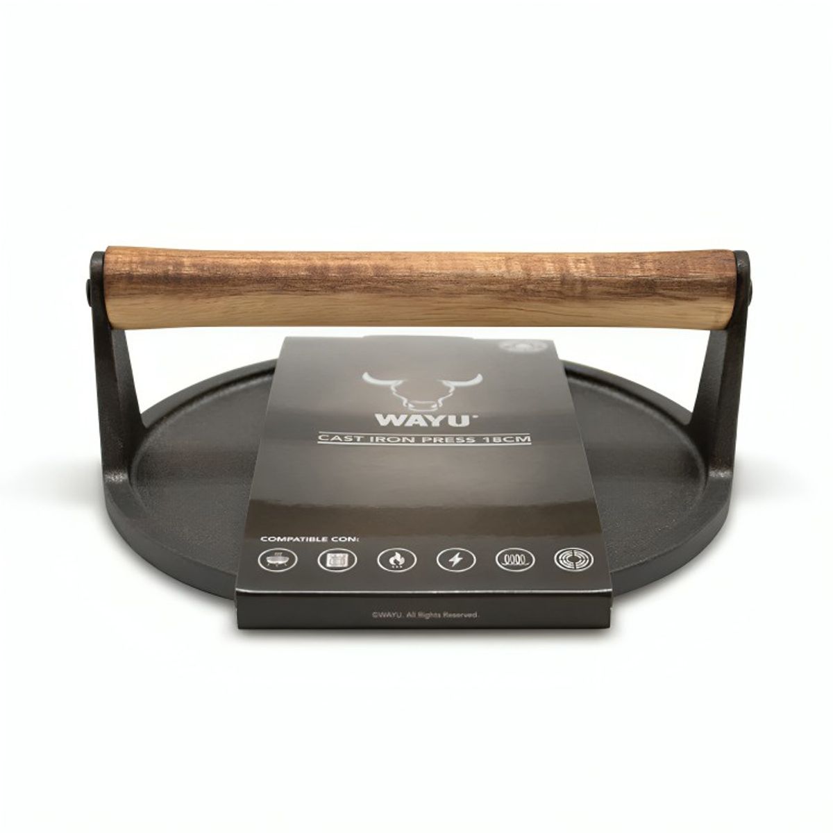 WAYU - PRENSA REDONDA 18CM IRON CAST WAYU