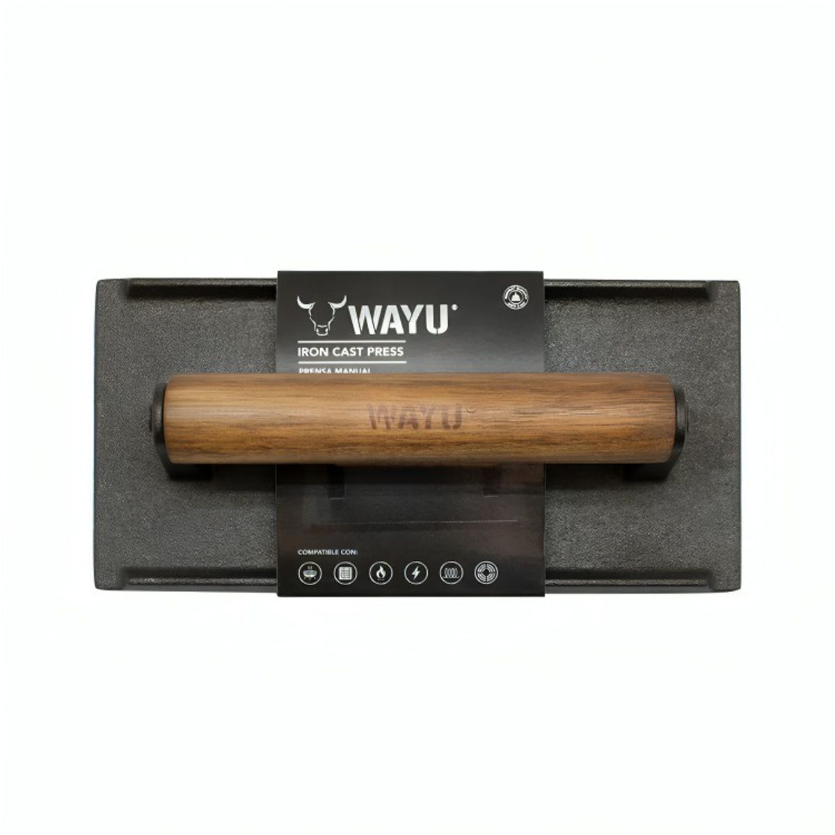 WAYU - Prensa Iron Cast Para Hamburguesas Y Carne Wayu