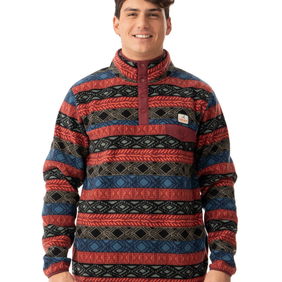 ANDESGEAR - Polar Hombre Andesgear Panguipulli Rojo