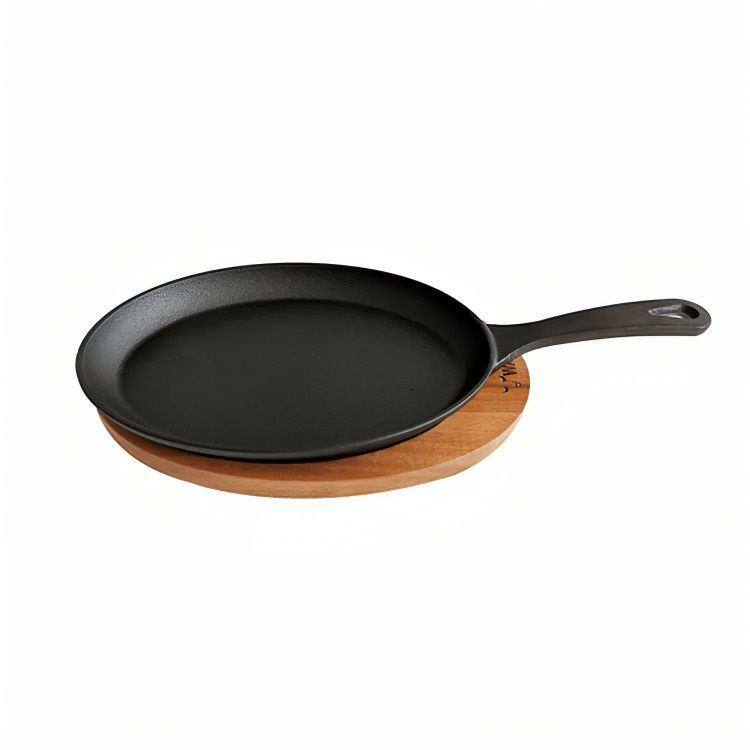 SARTEN IRON CAST BASE MADERA
