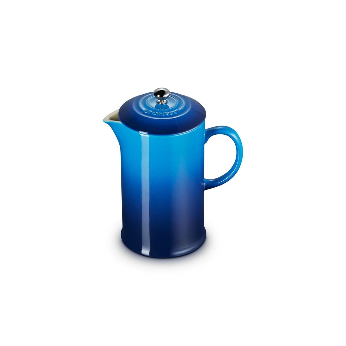 LE CREUSET - Le Creuset Cafetera 1 Ltrs con prensa Azul Azure Cerámica
