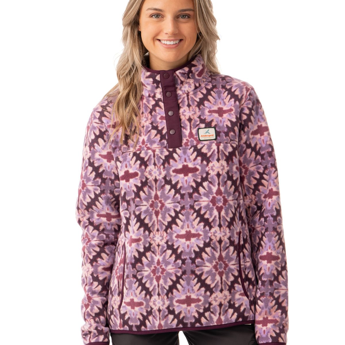 ANDESGEAR - Polar Mujer Panguipulli Rosado Andesgear