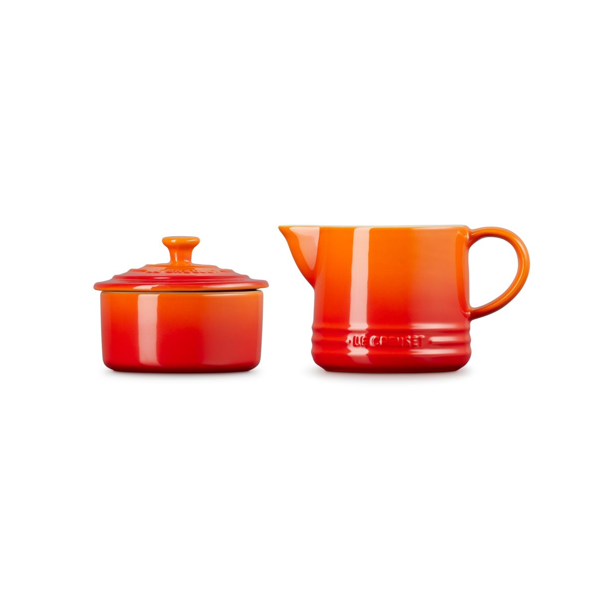 LE CREUSET - Le Creuset Set Lechero + Azucarero Volcanico Cerámica