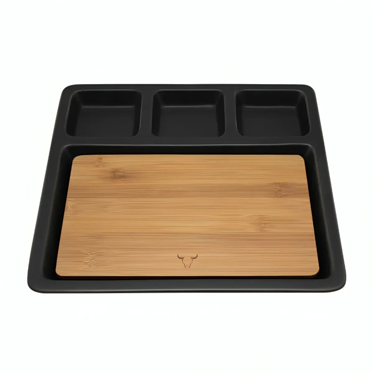 WAYU - Tabla De Aperitivo Madera y Cerámica  Wayu