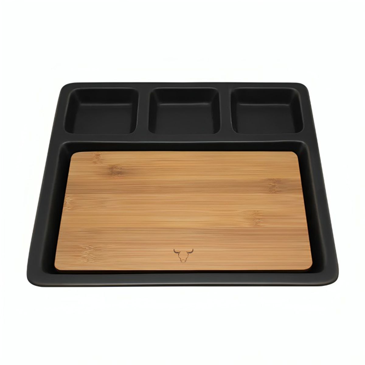 WAYU - Tabla De Aperitivo Madera y Cerámica  Wayu