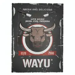 WAYU - CUADRO DECO TORO 4030CM