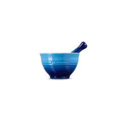 LE CREUSET - Mortero y Pistilo 300ml Azul Azure Cerámica