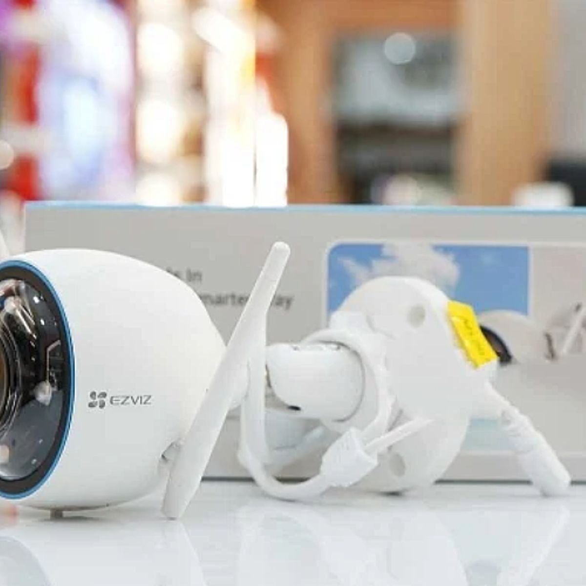EZVIZ - Camara Wifi Ezviz H3 2K IA Sirena Y Luz 28mm - Blanco
