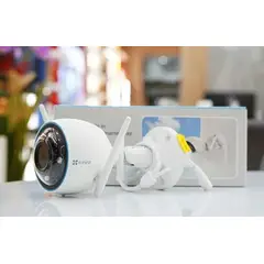 EZVIZ - Camara Wifi H3 2K IA Sirena Y Luz 28mm - Blanco