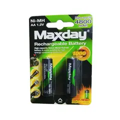 GENERICO - 2 Pilas Recargables Aa Pila Aa 2 Pilas 4800mah Recargables