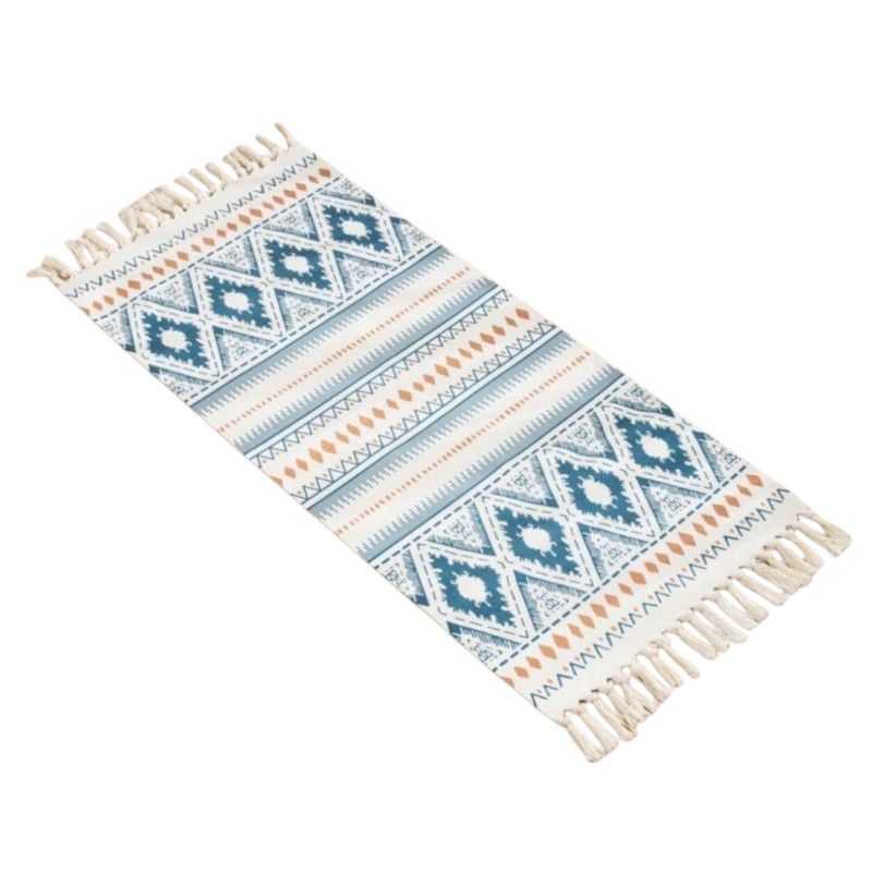 GENERICO - Bajada De cama Kelim Pasillera 130x60cm Tejidas Estampadas