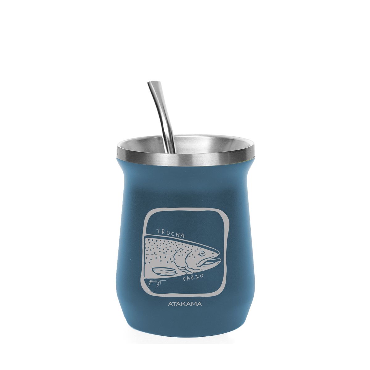 ATAKAMA OUTDOOR - Mate Inoxidable Atakama Outdoor - 160 ml - Incluye Bombilla