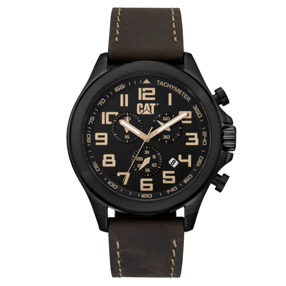 CAT - RELOJ CAT PU-263-35-114 OPERATOR CHRONO NEGRO CAFE HOMBRE
