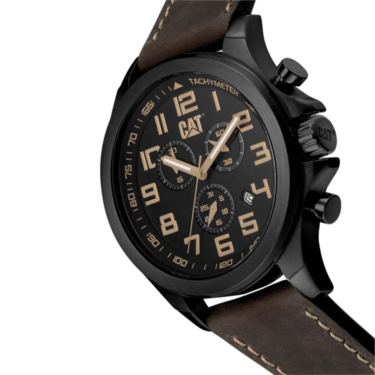CAT - RELOJ CAT PU-263-35-114 OPERATOR CHRONO NEGRO CAFE HOMBRE
