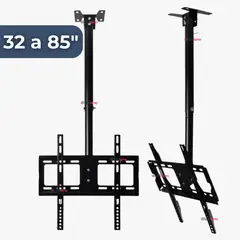 LINE - Soporte TV 32 a 85 Pulgadas 68Kg Soporte TV Pared Techo Ajustable
