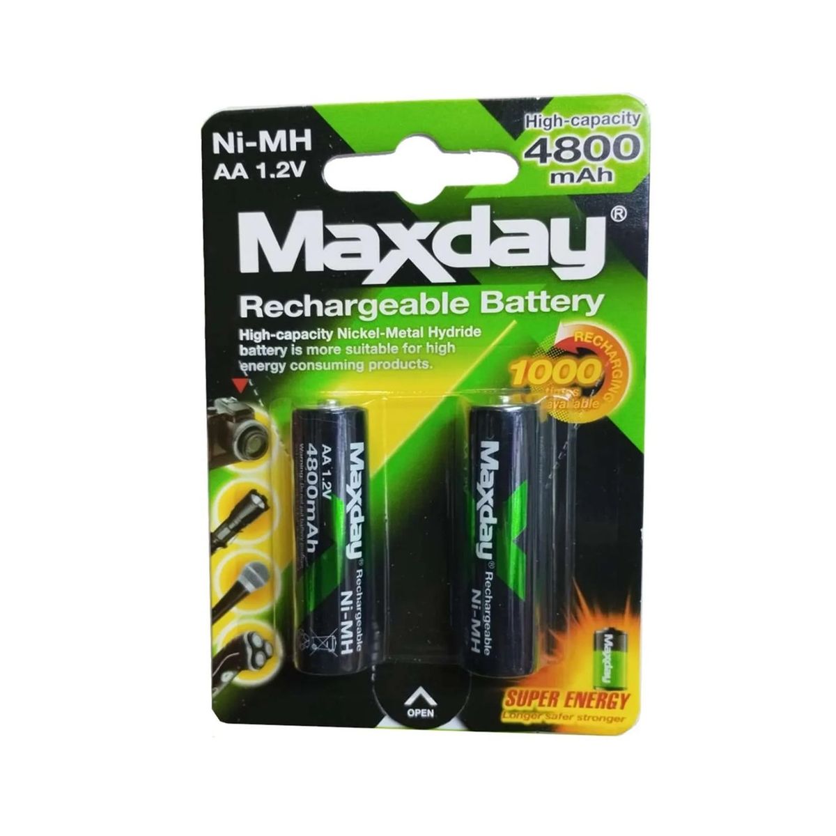 GENERICO - Pack X4 Pilas Recargables Aa Pila Aa 2 Pilas 4800mah Recargables