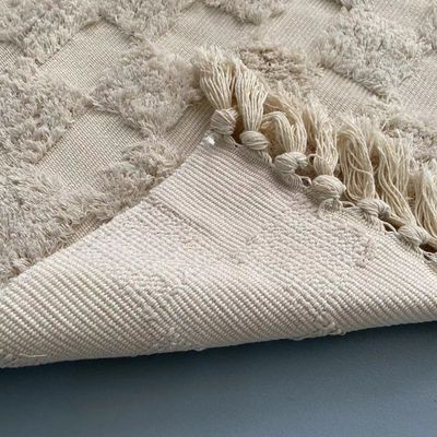 Imagen 2 del producto Pasillera Baja De Cama Kelim Tejida Flecos Alfombra 180x60cm