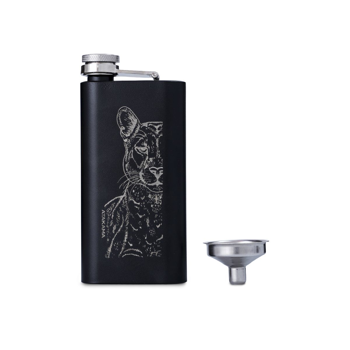 ATAKAMA OUTDOOR - Petaca 150 Ml Negro Puma Atakama Outdoor