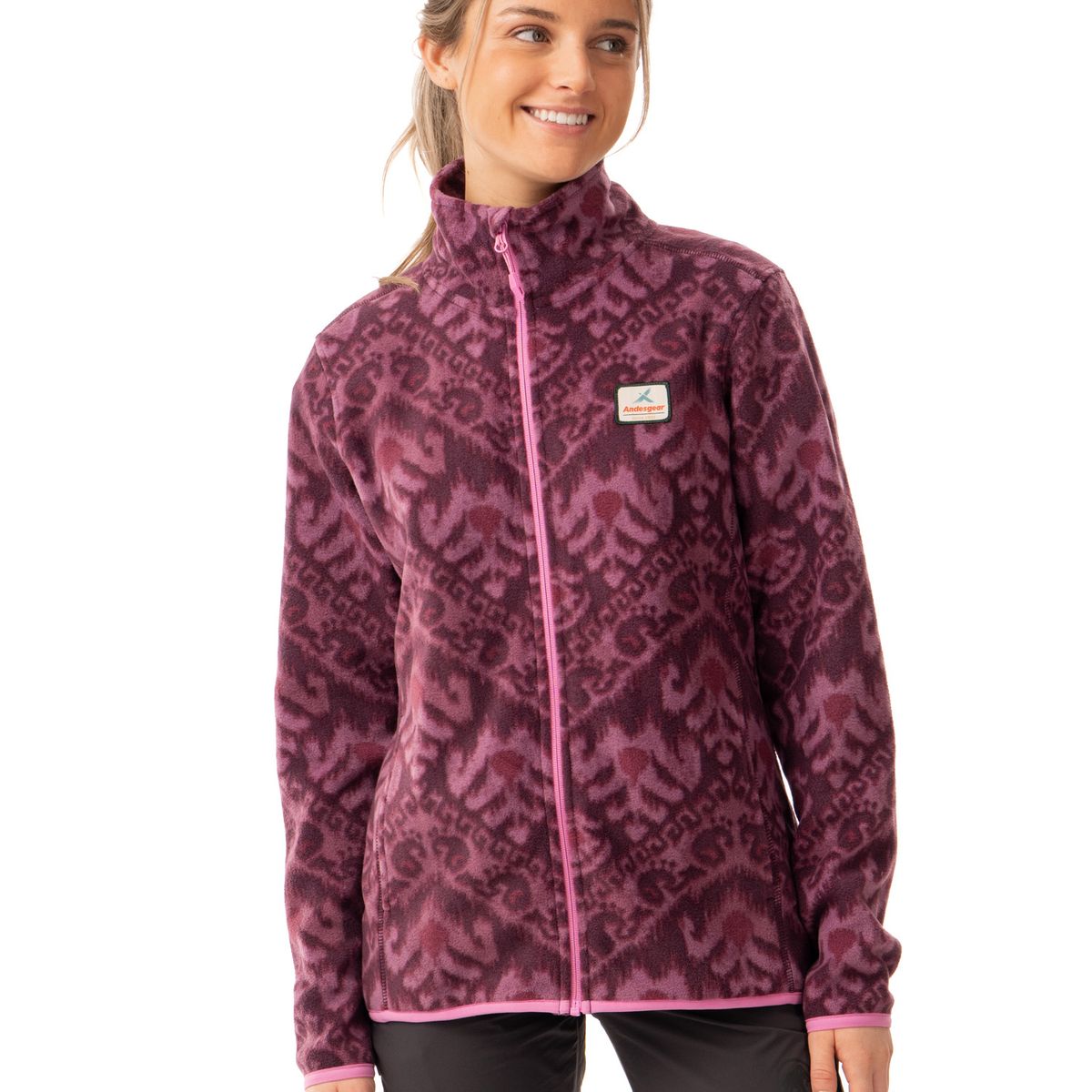 ANDESGEAR - Polar Mujer Pullao Rosado Andesgear