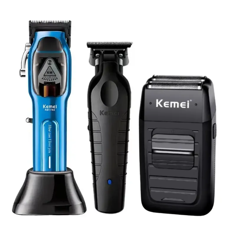 KEMEI - Combo Kemei Cortadora Km-1763 Y Km-2299 + Shaver 1102
