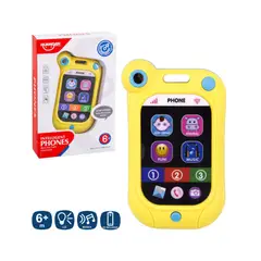 HUANGER - Teléfono Celular Musical Luminoso Juguete Para Bebé Y Niños