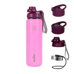 BUFFER FLASK - Termo Botella Agua Termica Acero Inox + Tapas - Vino