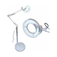 Lampara Lupa Con Luz Led Pedestal Rueda Cosmetologia