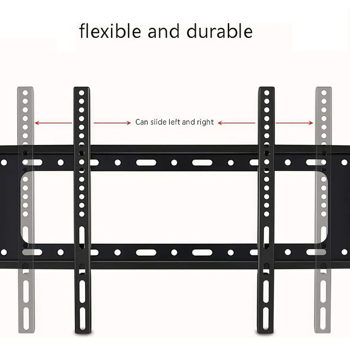 GENERICO - Soporte Led Plasma Lcd Tv De 26 A 65 Pulgadas 50kg Color Negro