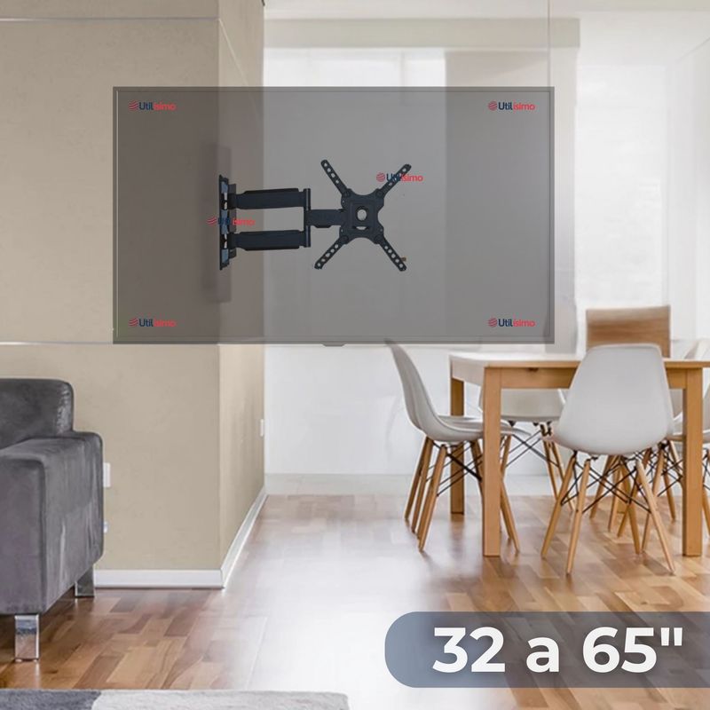 LINE - Soporte TV 32 a 65 Pulgadas Con Brazo 32Kg Soporte TV de Pared