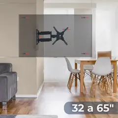 LINE - Soporte TV 32 a 65 Pulgadas Con Brazo 32Kg Soporte TV de Pared