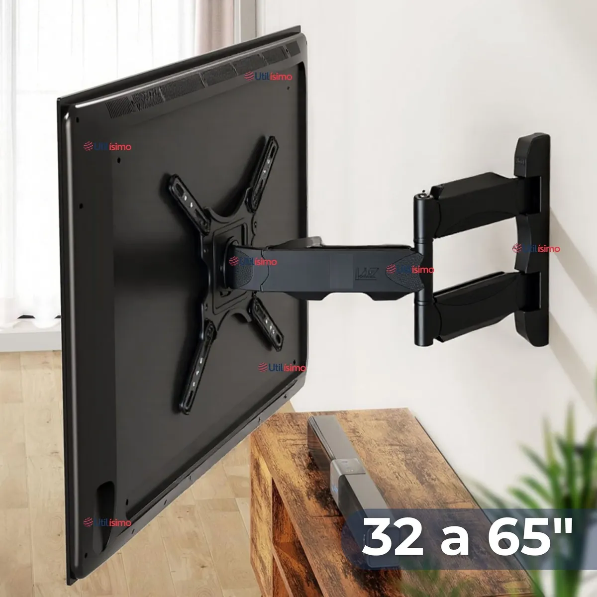 LINE - Soporte TV 32 a 65 Pulgadas Con Brazo 32Kg Soporte TV de Pared