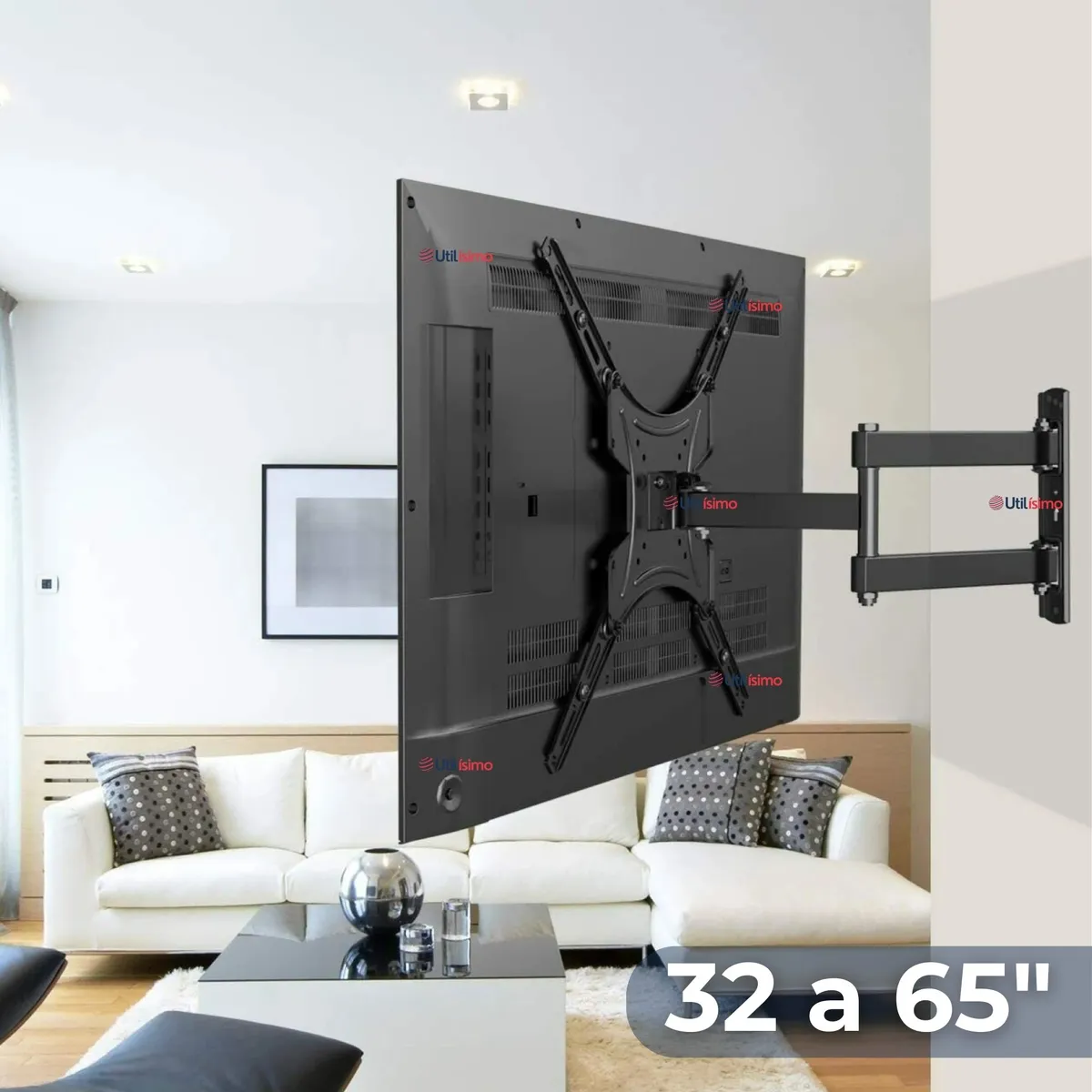 LINE - Soporte TV 32 a 65 Pulgadas Con Brazo 32Kg Soporte TV de Pared