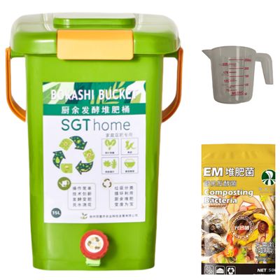 Imagen 2 del producto Em Container Compostera Bokashi+ M Eficaces Para Compostaje