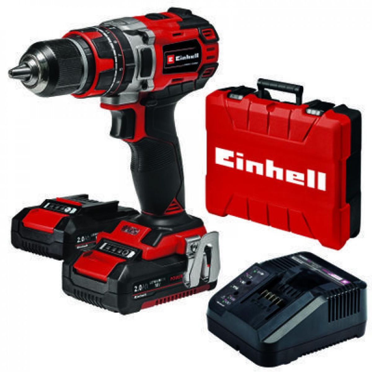 EINHELL - TALADRO PERCUTOR INALAMBRICO EINHELL TP-CD 1850 +2BAT+CARG