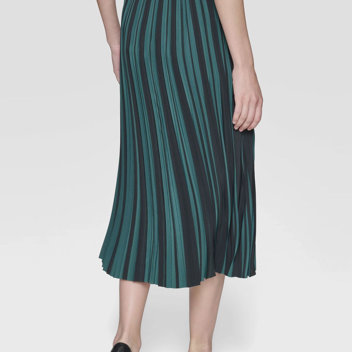 KARL LAGERFELD - Falda plisada de crépe sedoso