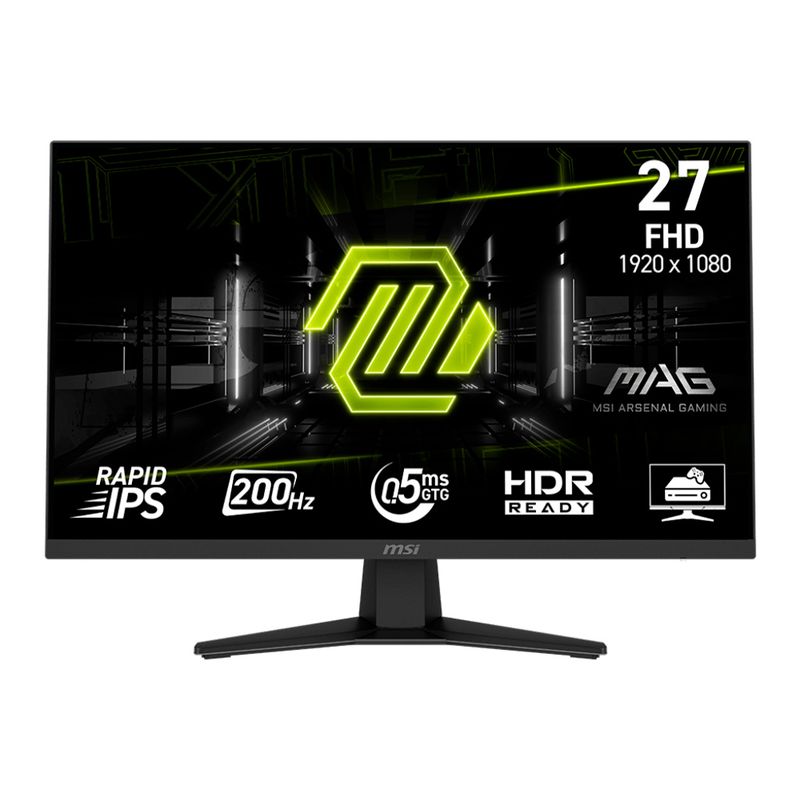 MSI - Monitor Gamer MSI MAG272F 27 200Hz Rapid IPS 05Ms