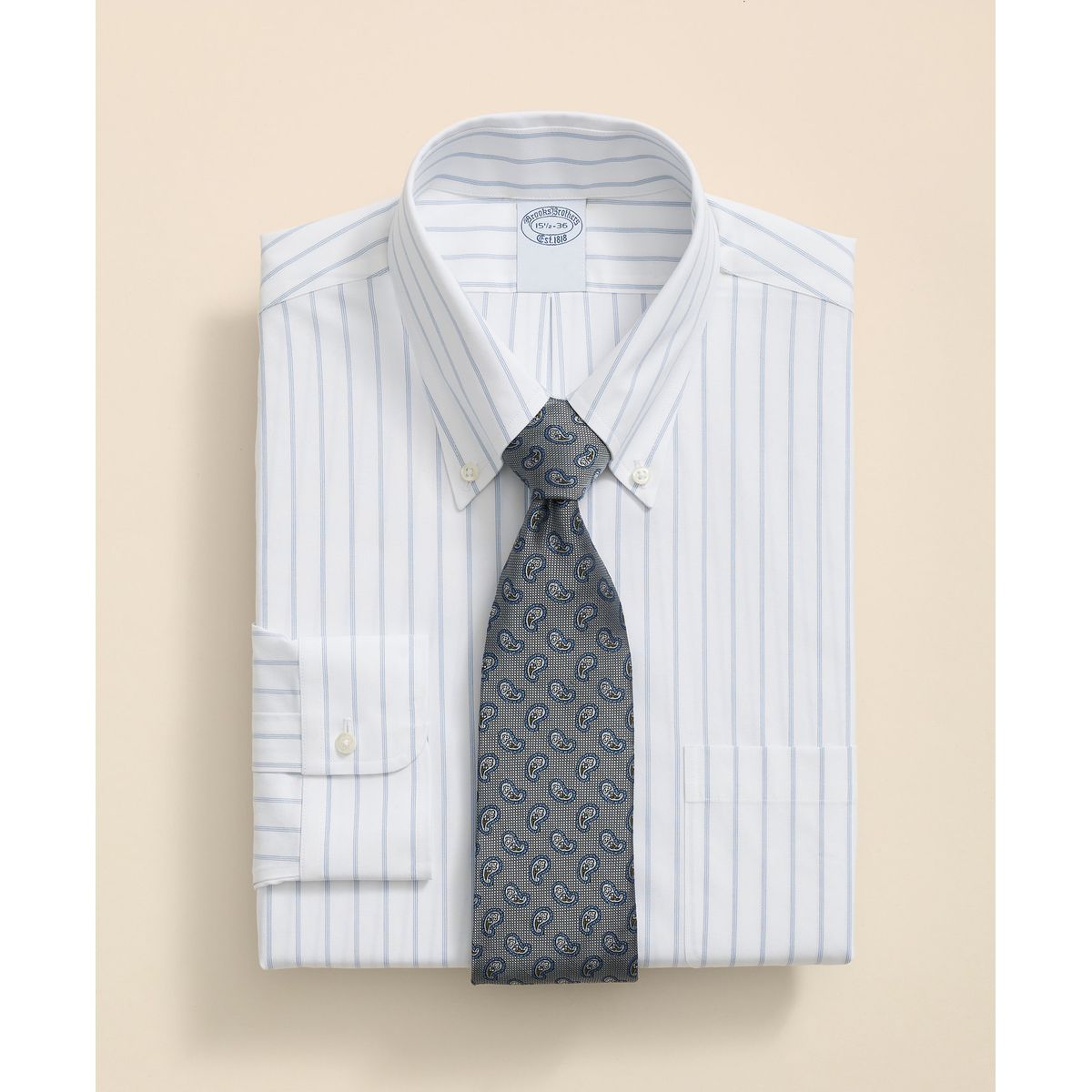 BROOKS BROTHERS - Camisa Hombre Sbc Pbd Stp- March Blanco Brooks Brothers