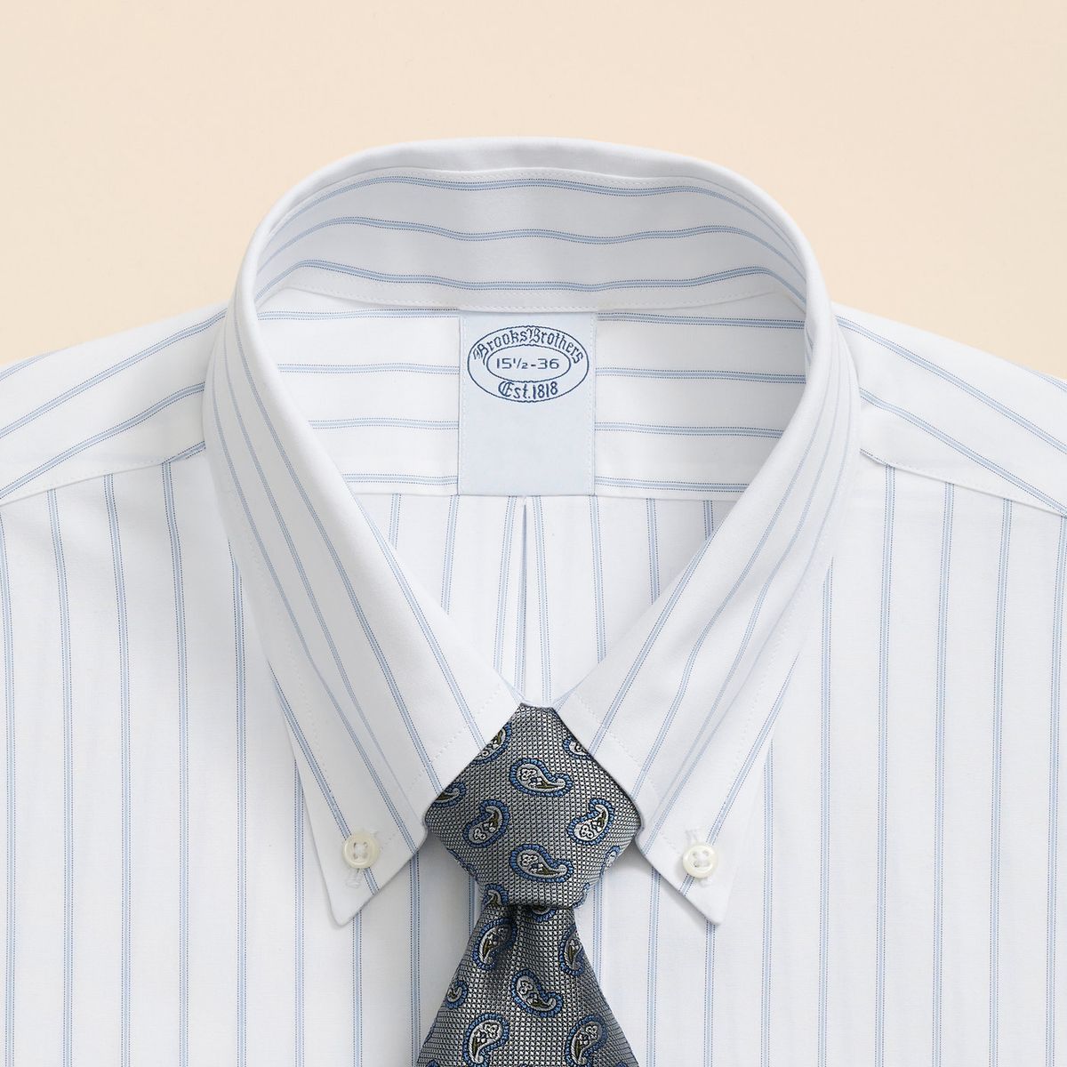 BROOKS BROTHERS - Camisa Hombre Sbc Pbd Stp- March Blanco Brooks Brothers