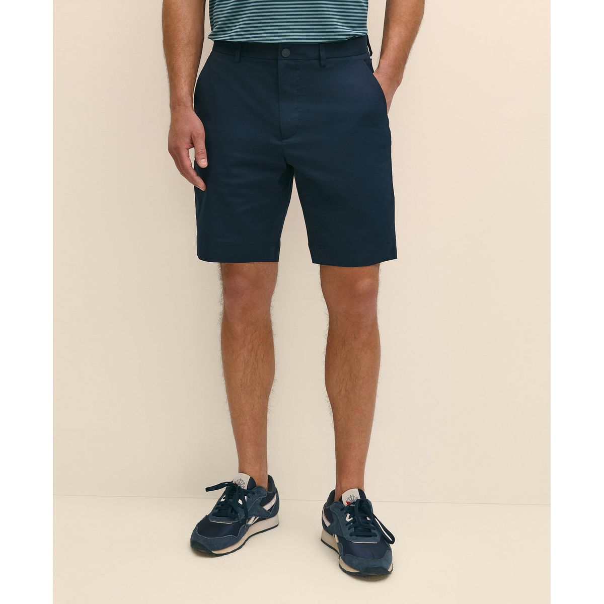BROOKS BROTHERS - Short Hombre Cbt Perf Short Azul Brooks Brothers