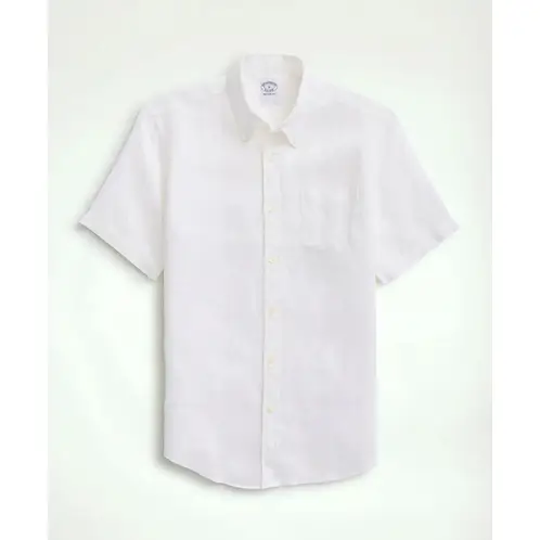 BROOKS BROTHERS - Camisa Hombre Spt Lino Blanco