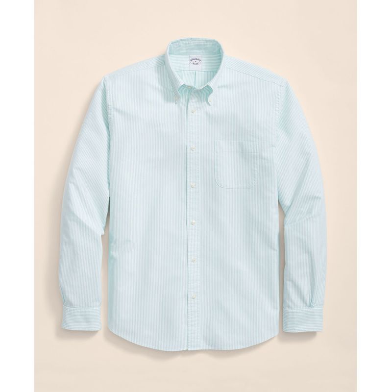 BROOKS BROTHERS - Camisa Hombre Spt Fdy Ox Candy Stripe Verde Brooks Brothers