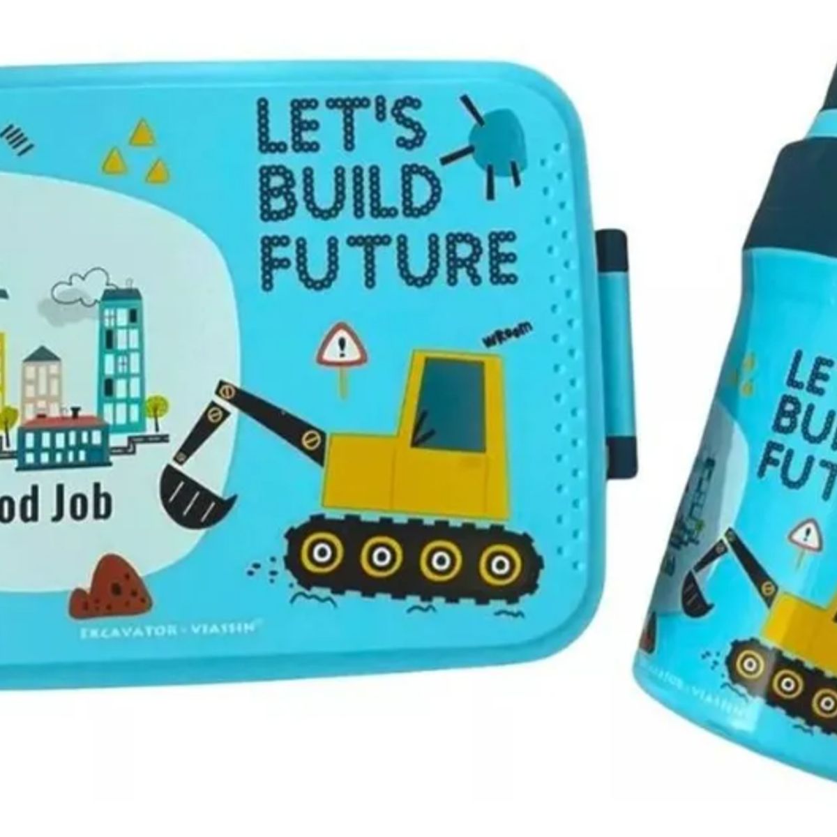 GENERICO - Set Lonchera Fiambrera Botella P Niños as