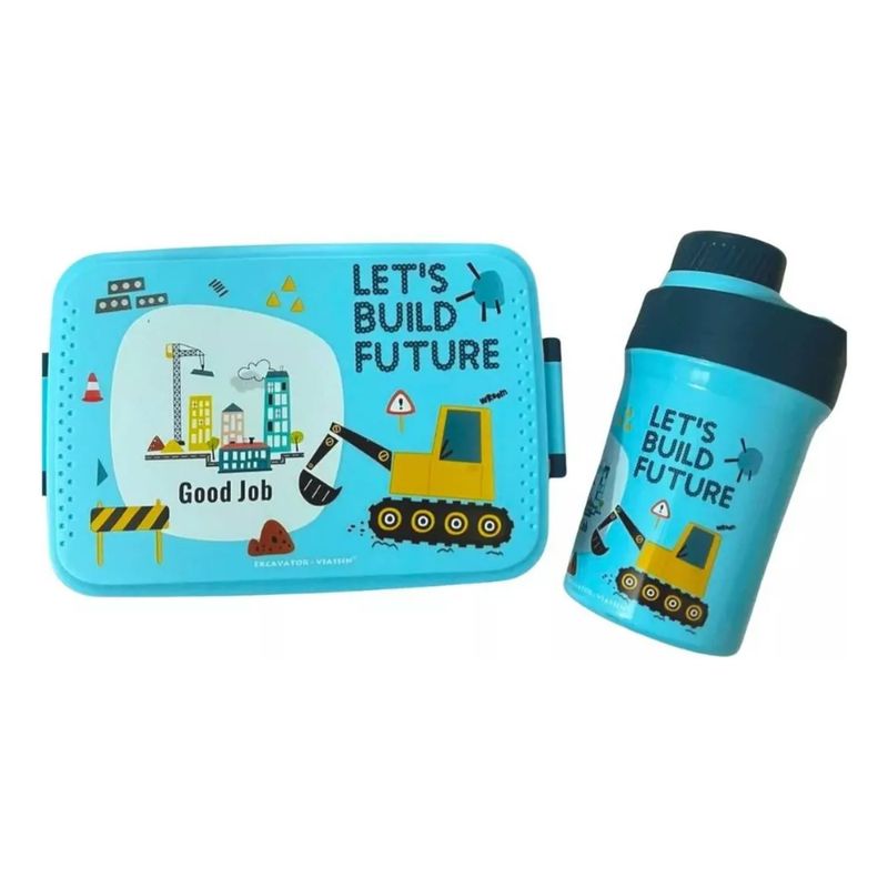 GENERICO - Set Lonchera Fiambrera Botella P Niños as