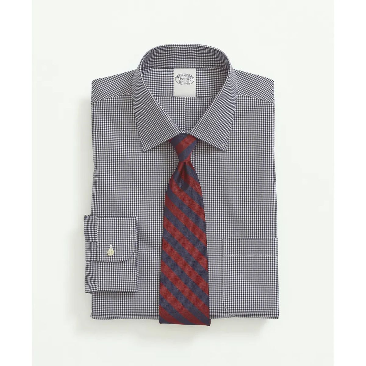 BROOKS BROTHERS - Camisa Hombre Sppt - Gingham Azul Brooks Brothers