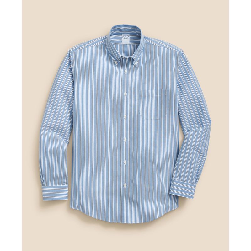 BROOKS BROTHERS - Camisa Hombre Spt Ni Broadcloth Novelty Azul Brooks Brothers