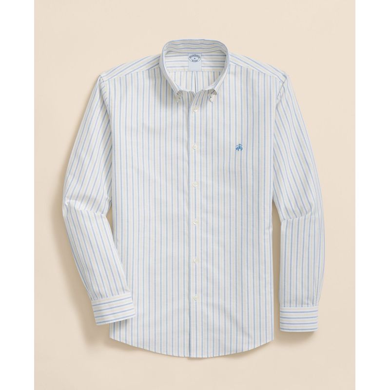 BROOKS BROTHERS - Camisa Hombre Spt Str Ni Ox Alt Stripe Amarillo Brooks Brothers
