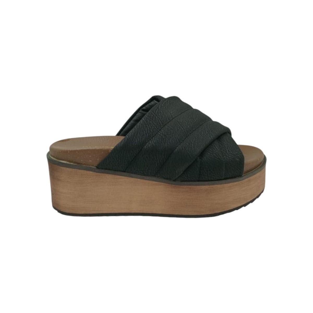 HERIEL - Sandalia Negra Plataforma