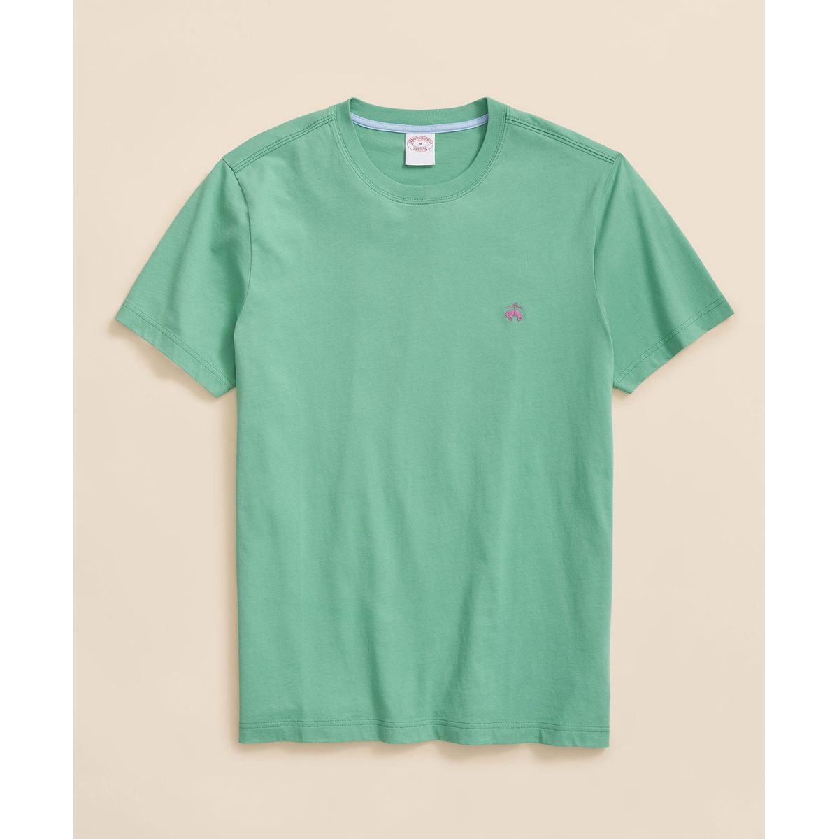 BROOKS BROTHERS - Polera Hombre Ctn Logo Gf Tee Verde Brooks Brothers