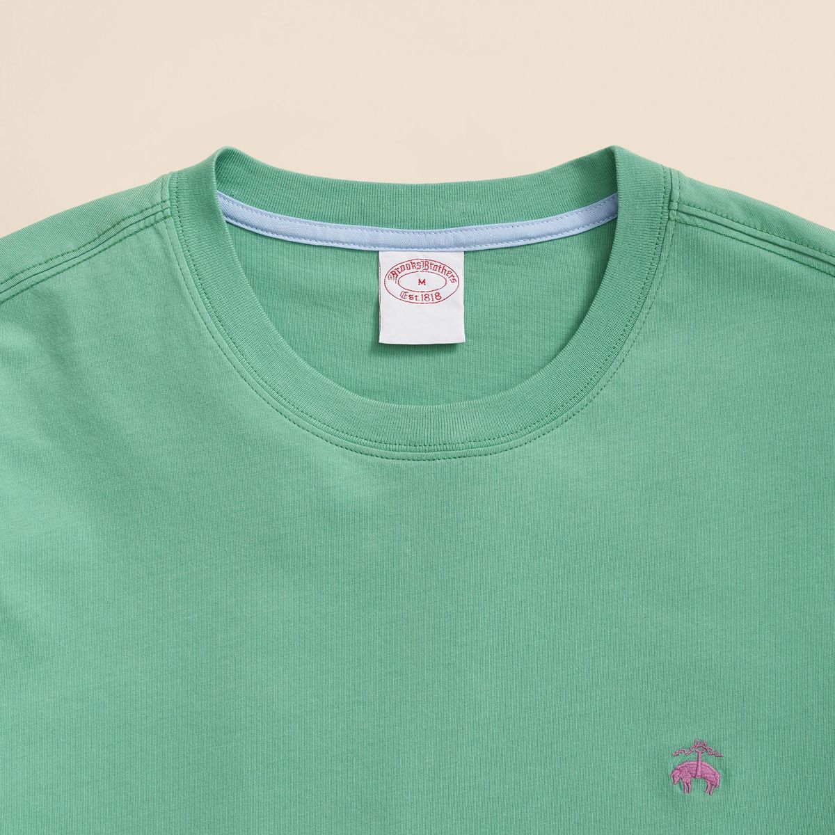 BROOKS BROTHERS - Polera Hombre Ctn Logo Gf Tee Verde Brooks Brothers