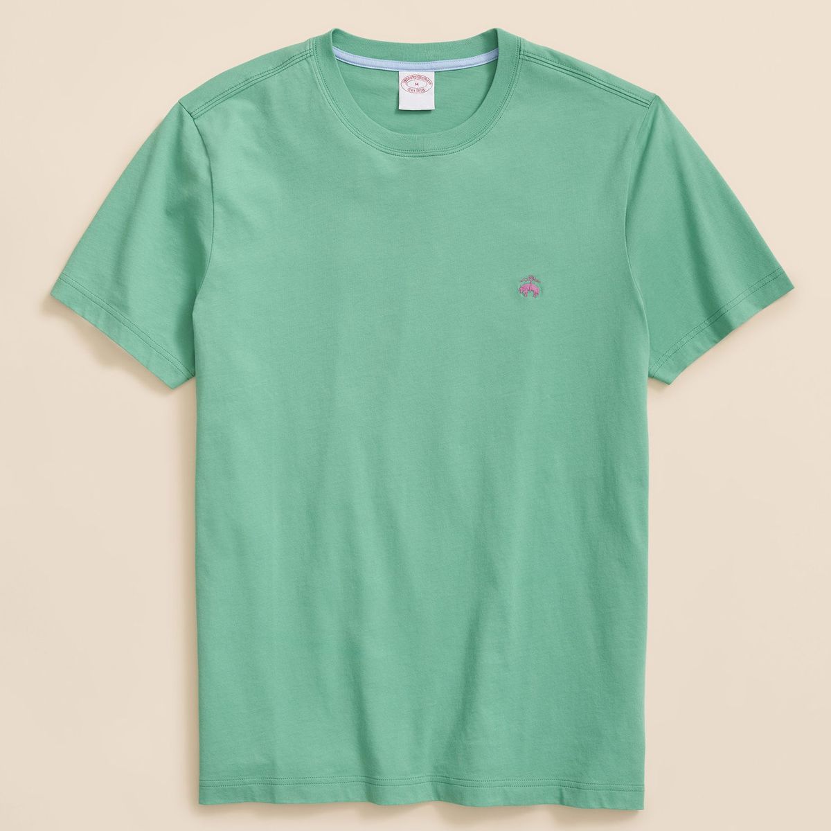 BROOKS BROTHERS - Polera Hombre Ctn Logo Gf Tee Verde Brooks Brothers
